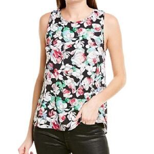 Bcbg Maxazria NWT Flowy High-Low Sleeveless Floral Top
